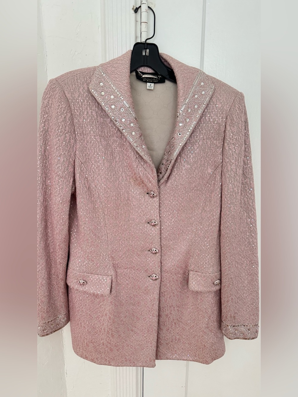 St.John  - Couture by Marie Gray blush pink suit